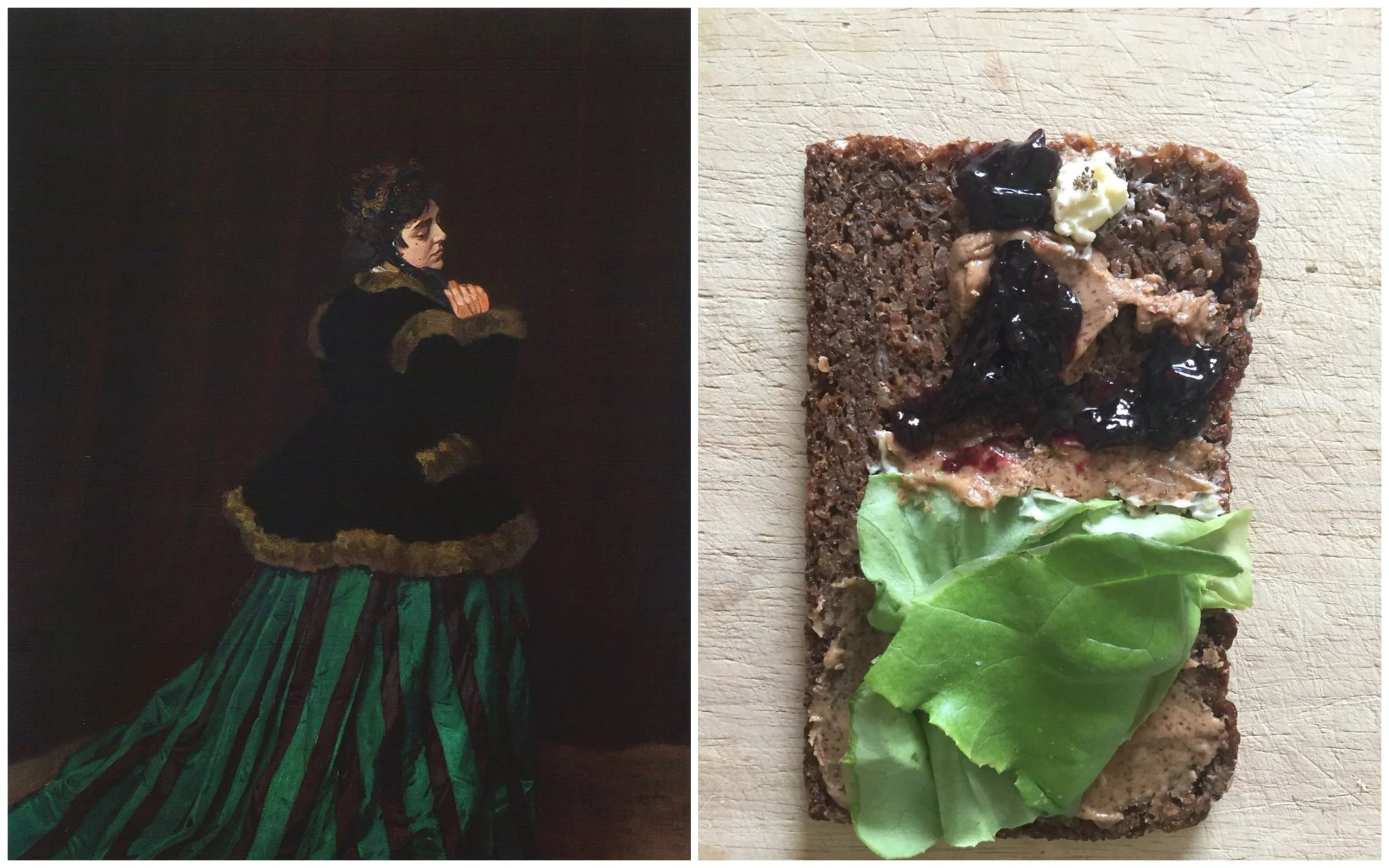 Люди превращают бутерброды в известные картины, и у них это очень круто получается - фото 396821