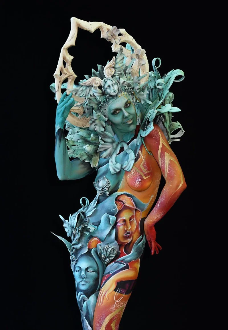Яскраві розмальовані тіла із Всесвітнього фестивалю боді-арту 2018 - фото 397219