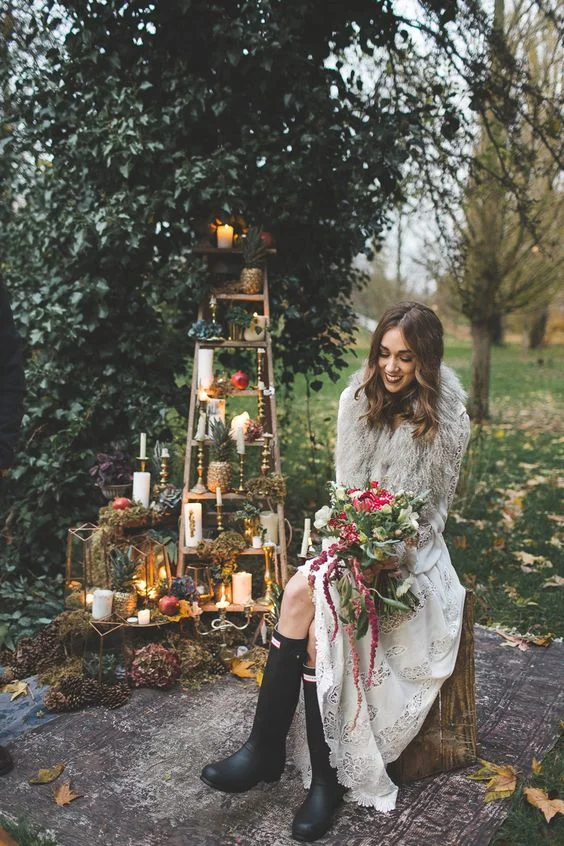 Свадьба 2018: теплые осенние декорации, в которые невозможно не влюбиться - фото 400124