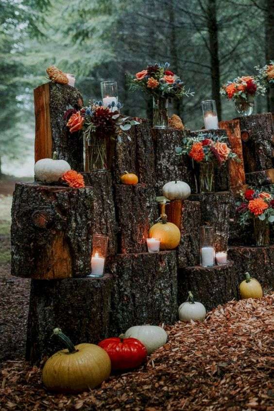 Свадьба 2018: теплые осенние декорации, в которые невозможно не влюбиться - фото 400126
