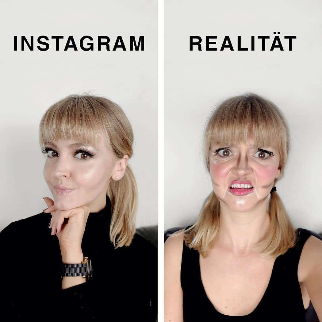 Жінка кумедно показує, що ідеальні фото в Instagram далекі від реальності - фото 401250