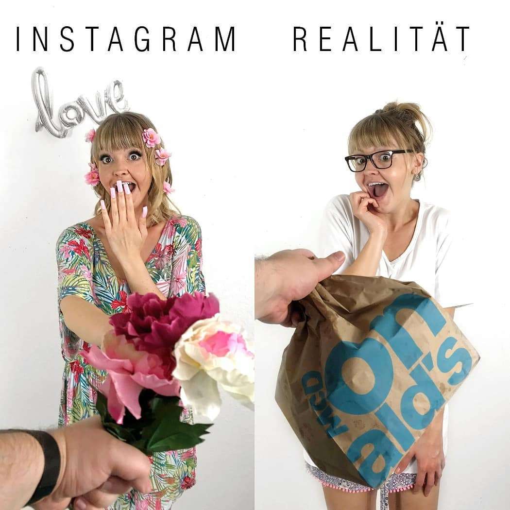 Жінка кумедно показує, що ідеальні фото в Instagram далекі від реальності - фото 401254