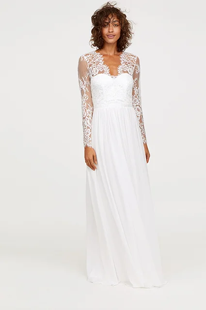 До свадьбы готова: бренд H & M выпустил недорогую копию платья Кейт Миддлтон - фото 408652