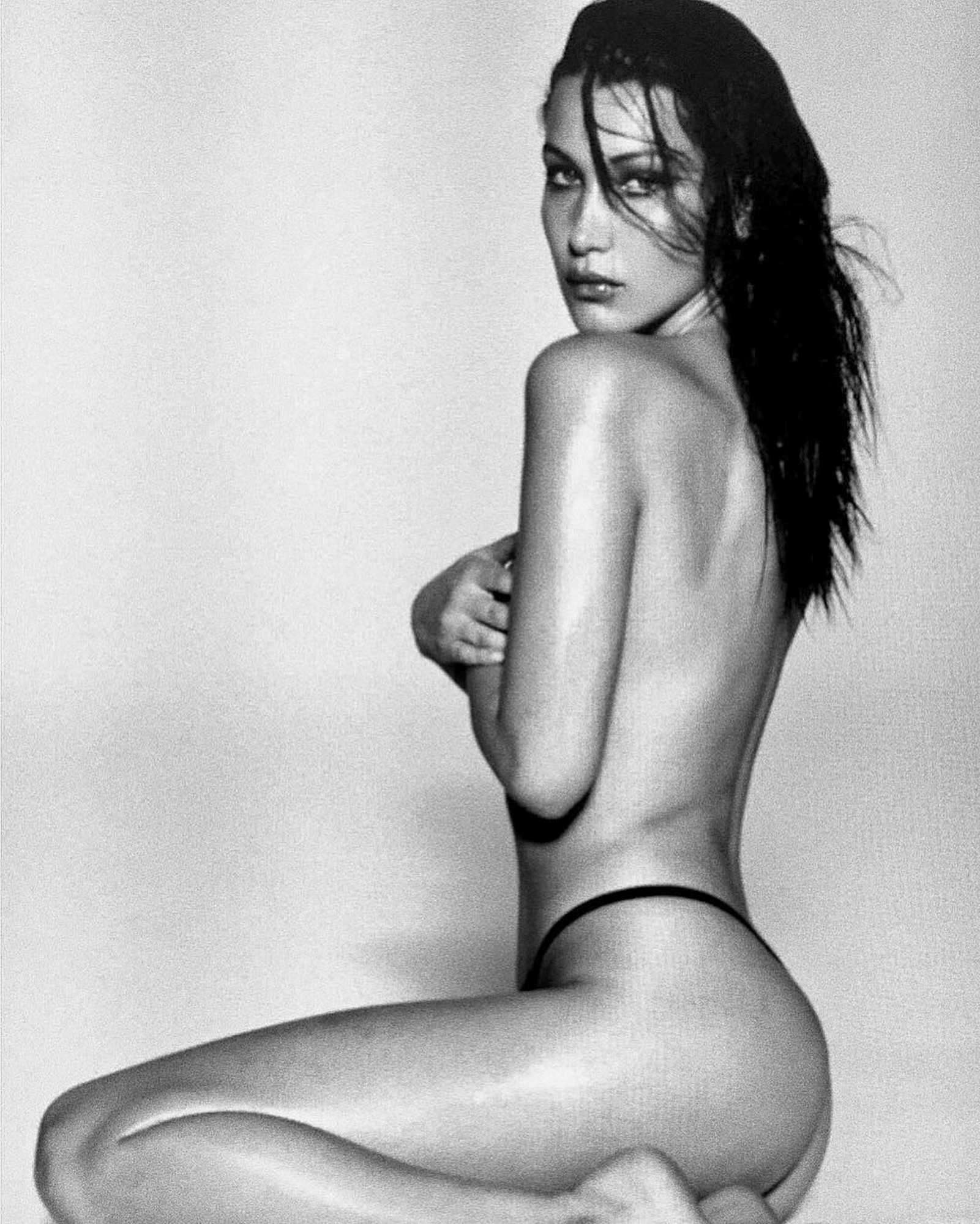 Красуні Белла Хадід та Адріана Ліма позували абсолютно голими для відомого фотографа - фото 408948