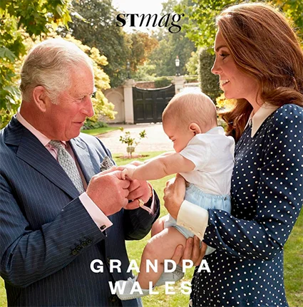 Дедушка и внук: принц Чарльз на руках с принцем Луи стали украшением журнала - фото 412830