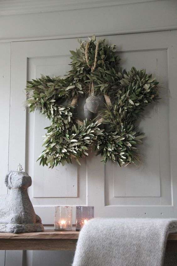 Рождественские венки на дверь: идеи, которые легко повторить и сделать своими руками - фото 415674