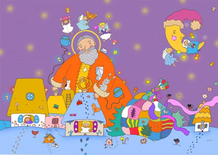 Картинки Святого Миколая для дітей - фото 416186