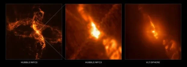 Телескоп Hubble показав, як зірки поглинають одна одну - фото 416230