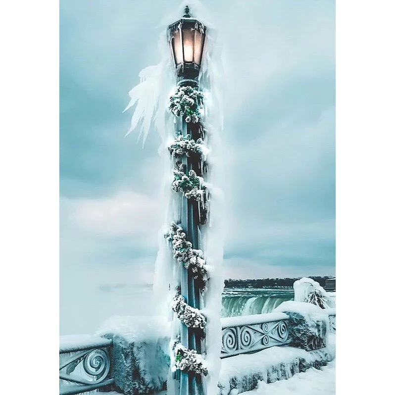 Ніагарський водоспад замерз і перетворився на фантастичне зимове диво - фото 419310