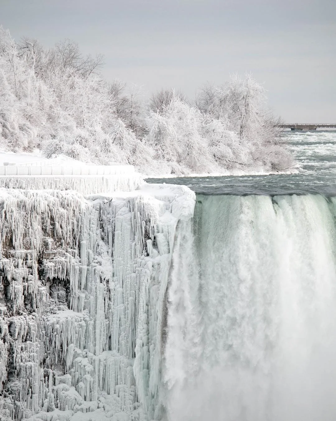 Ниагарский водопад замерз и превратился в фантастическое зимнее чудо - фото 419318