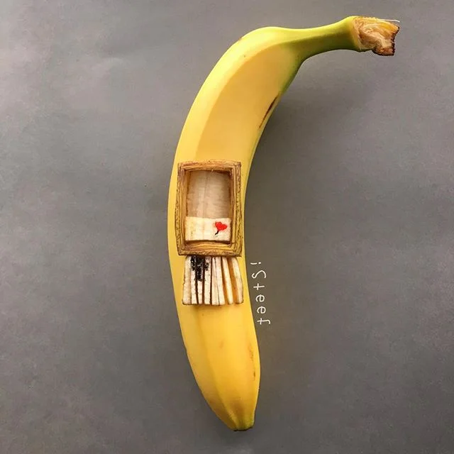 Креативный художник удивит тебя необычными картинами на банановых шкурках - фото 420386