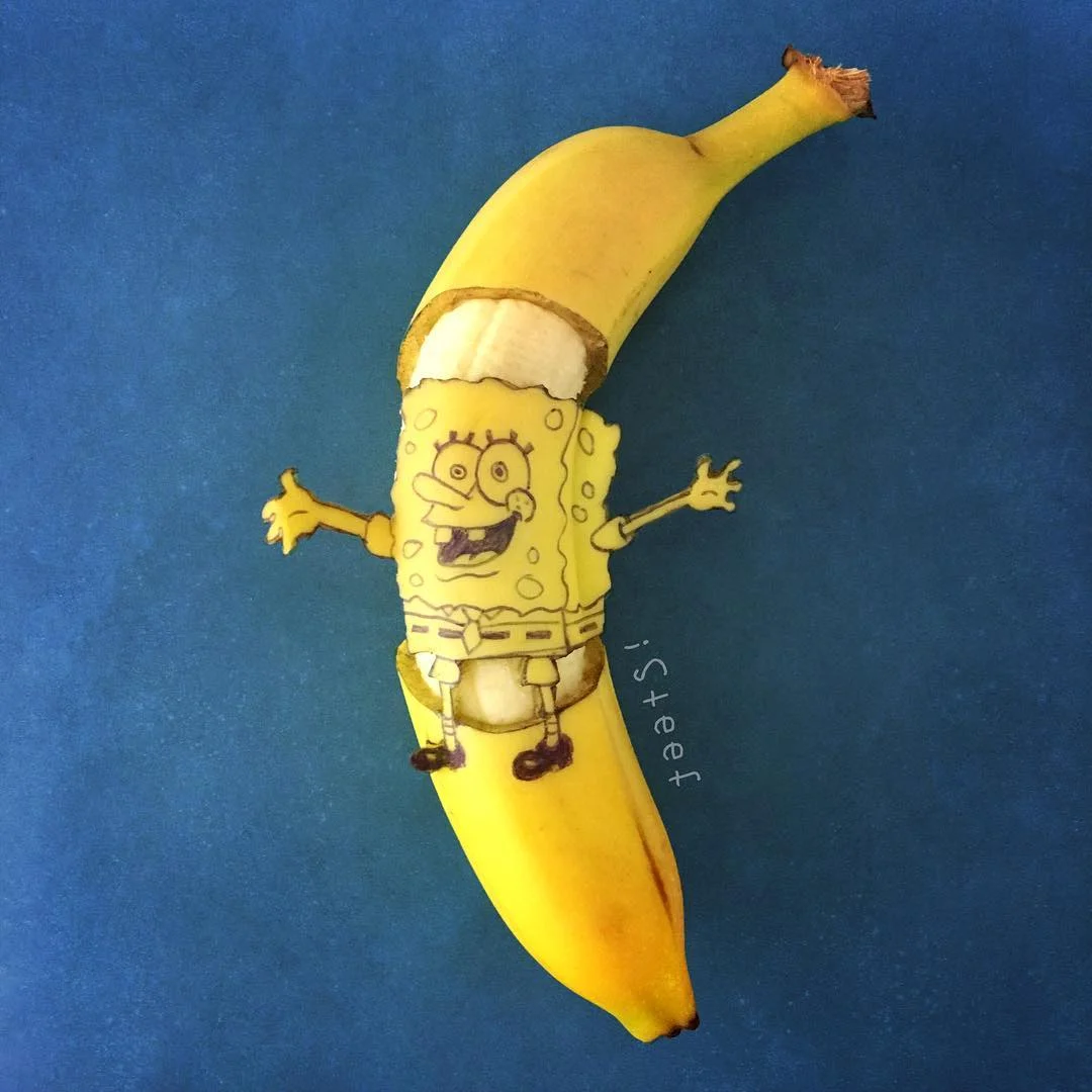 Креативный художник удивит тебя необычными картинами на банановых шкурках - фото 420391
