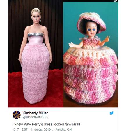 Кэти Перри как шаурма и странное платье Cardi B - смешные мемы на Грэмми 2019 - фото 421643