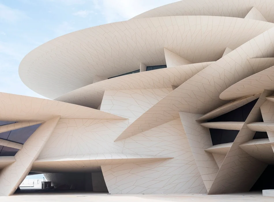 Национальный музей Катара в виде розы в пустыне - новый шедевр архитектуры - фото 426964