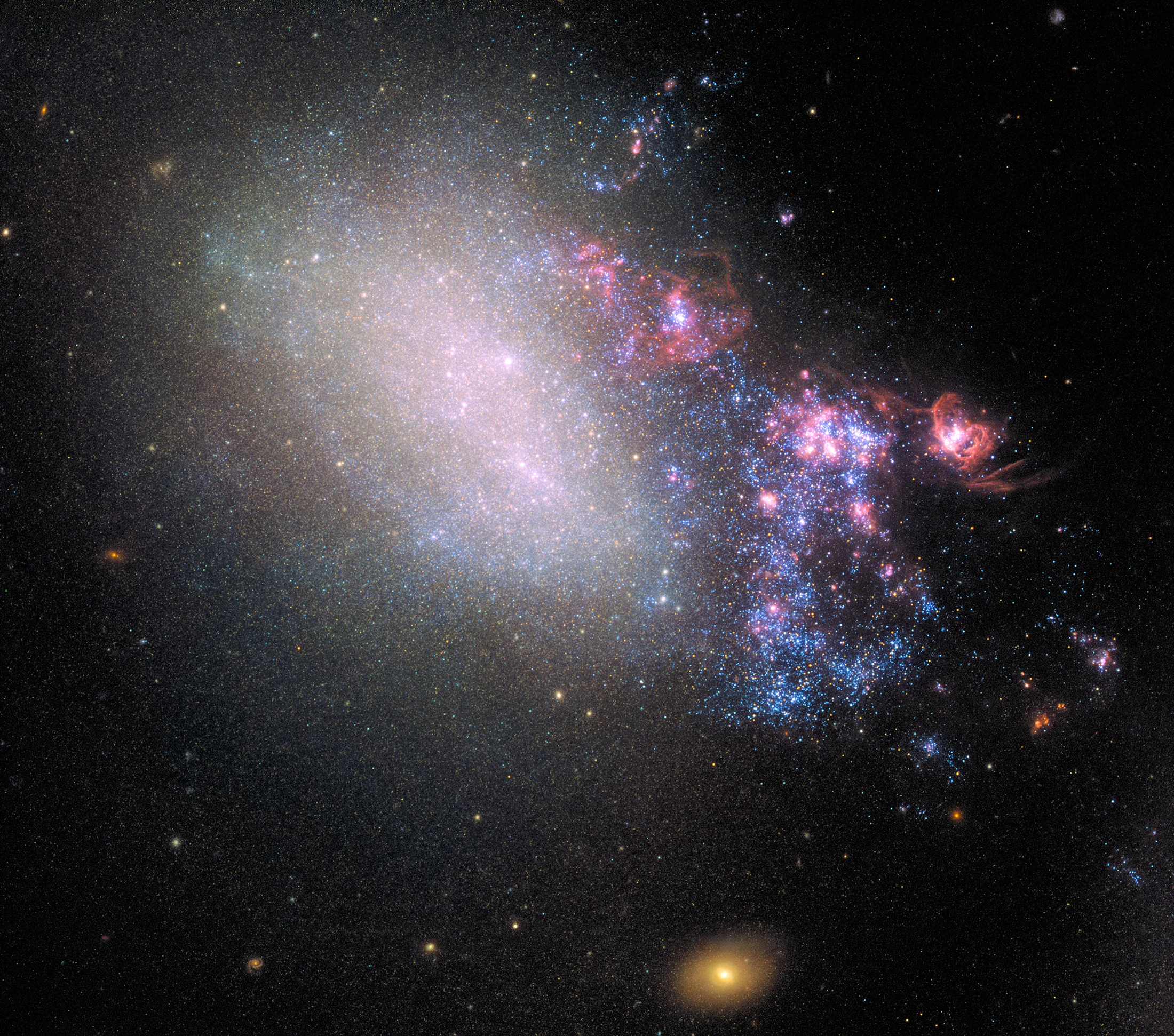 NASA показало на фото наслідки зіткнення двох галактик, і це дійсно вражає - фото 434081