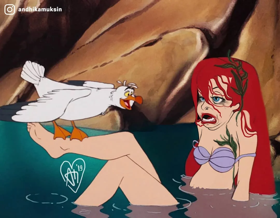 Художник показав життя персонажів Disney у сучасному світі, і це дуже смішно - фото 437231