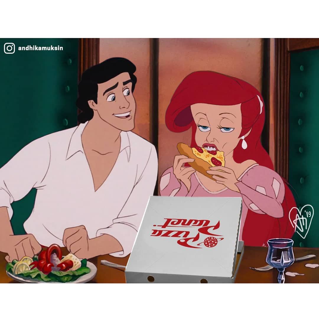 Художник показал жизнь персонажей Disney в современном мире, и это очень смешно - 437241 Художник показал жизнь персонажей Disney в современном мире, и это очень смешно - фото 437241