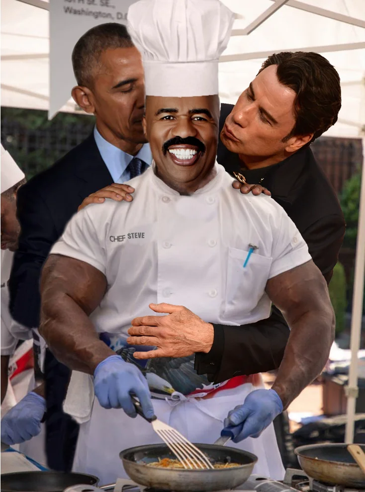 Кухар Білого дому став героєм смішних фотожаб, а все через його фантастичну біцуху - фото 438245