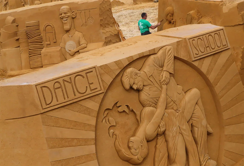 В Бельгии прошел фестиваль песчаных скульптур - эти творения поражают своей красотой - фото 439483