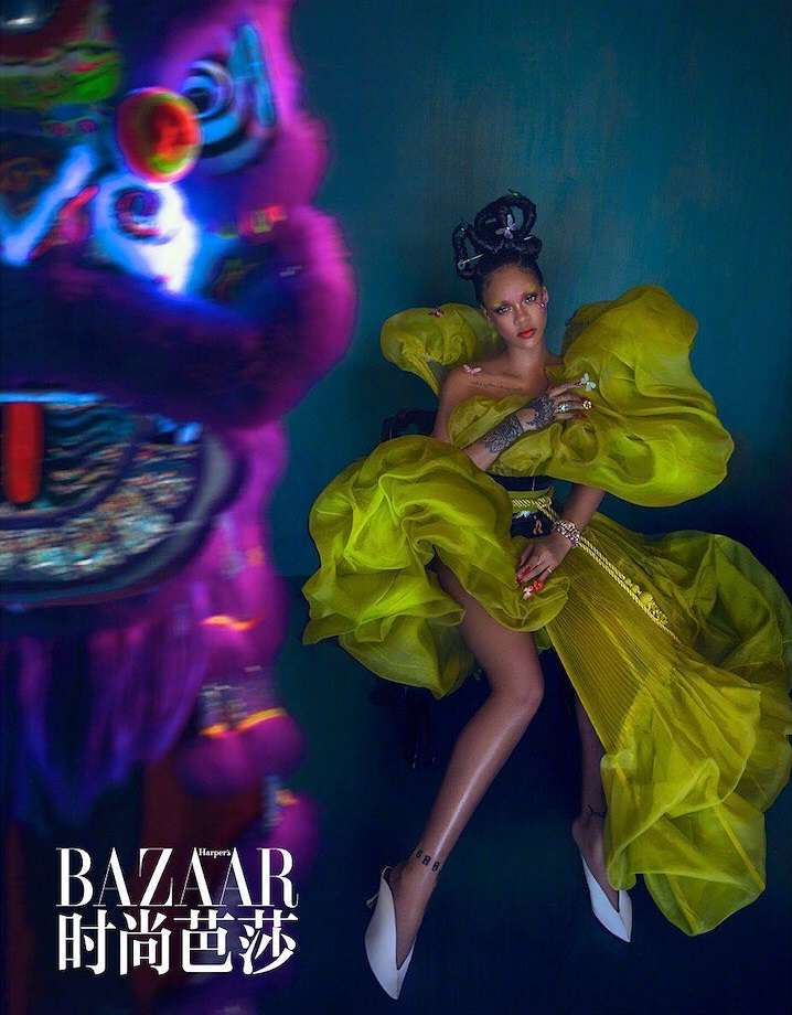 Рианна в образе сексуальной гейши снялась в роскошной фотосессии для Harper's BAZAAR - фото 441100