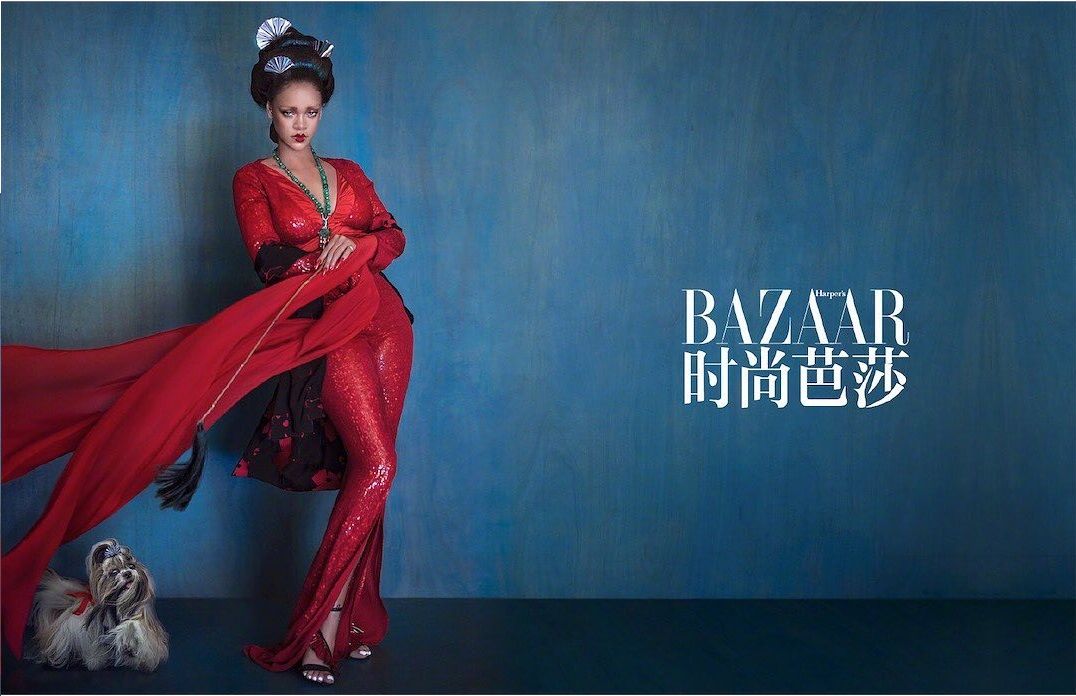 Рианна в образе сексуальной гейши снялась в роскошной фотосессии для Harper's BAZAAR - фото 441101