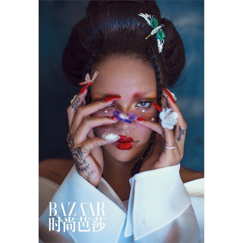 Рианна в образе сексуальной гейши снялась в роскошной фотосессии для Harper's BAZAAR - фото 441104