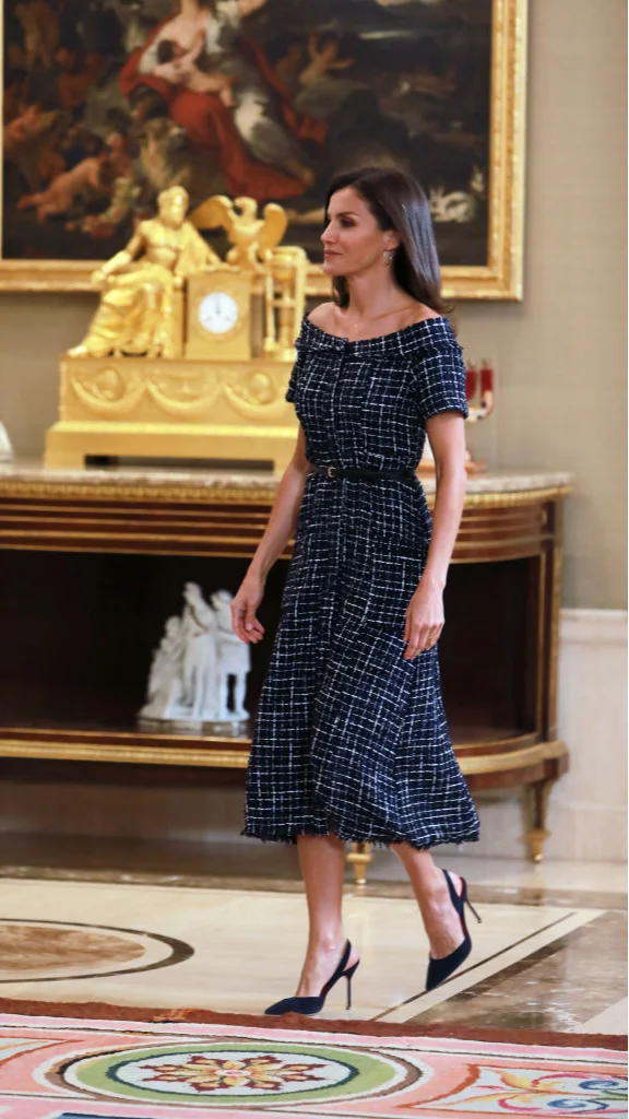 Королева Летиция вышла в свет в бюджетном платье Zara и выглядела действительно на миллион - фото 441917