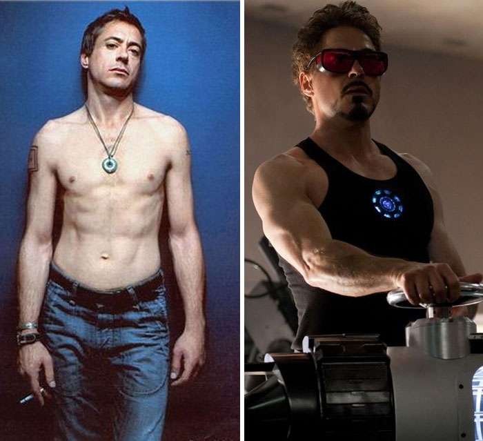 Тогда и сейчас: как голливудские актеры изменили свои тела ради съемок в фильмах Marvel - фото 441984
