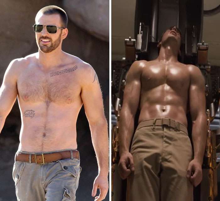 Тогда и сейчас: как голливудские актеры изменили свои тела ради съемок в фильмах Marvel - фото 441985