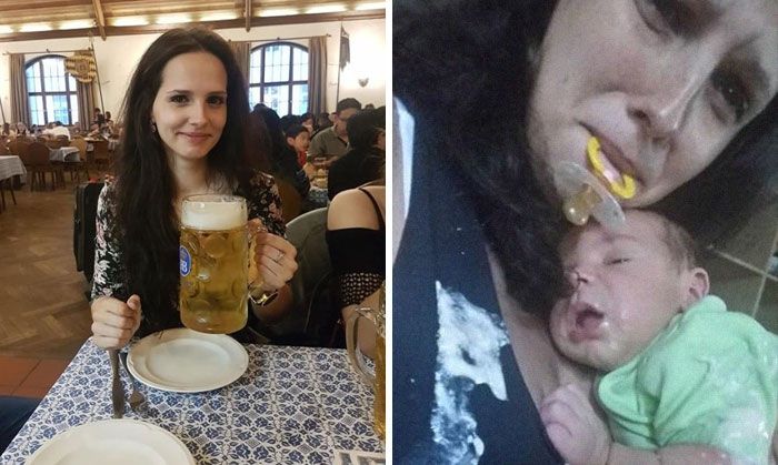 Тогда и сейчас: новоиспеченные родители доказывают, что появление малыша - смешное событие - фото 447600