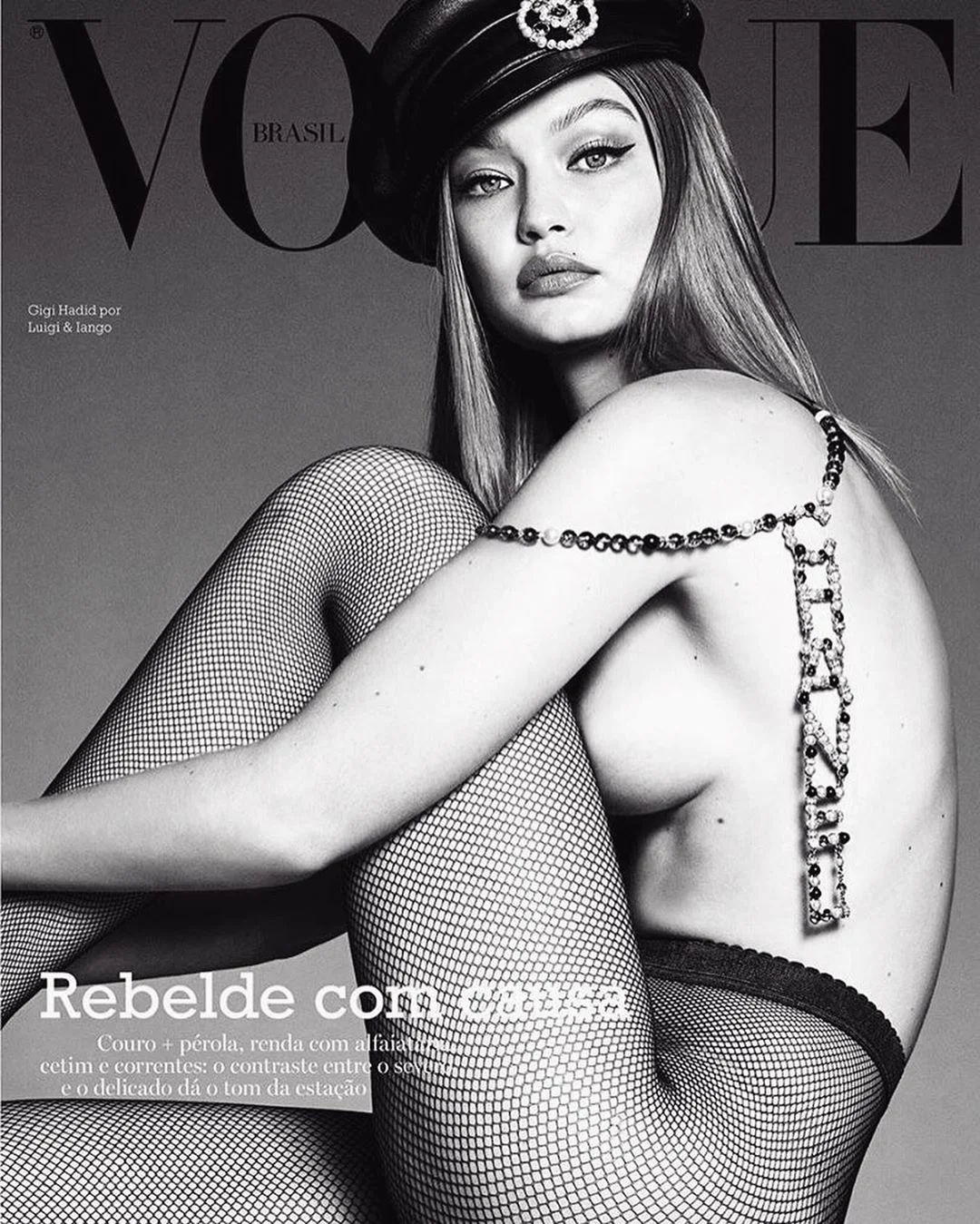 Джіджі Хадід для бразильського Vogue - фото 447994