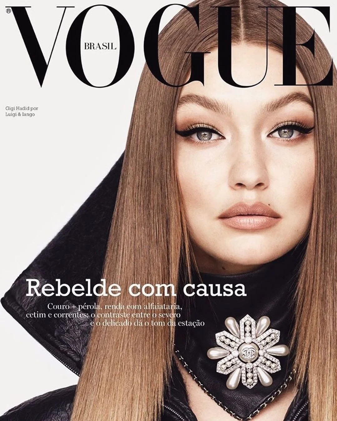 Джіджі Хадід для бразильського Vogue - фото 447995