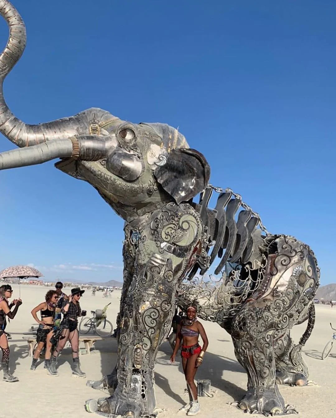 Нереальної краси скульптури та голі тіла на фестивалі Burning Man 2019 - фото 448438