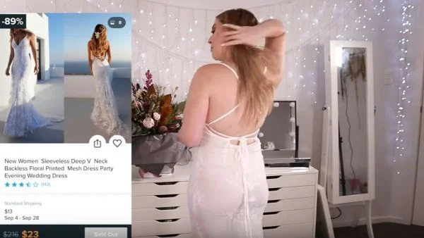 Дівчина вирішила купити весільну сукню в інтернеті, але реальність виявилась жорстокою - фото 450669