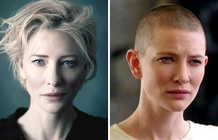 Гладкая подборка: голливудские звезды до и после того, как решились побрить голову - фото 453978