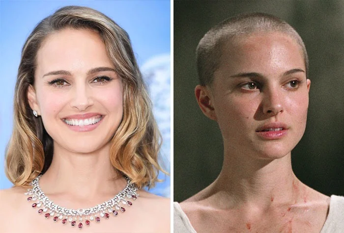 Гладкая подборка: голливудские звезды до и после того, как решились побрить голову - фото 453993