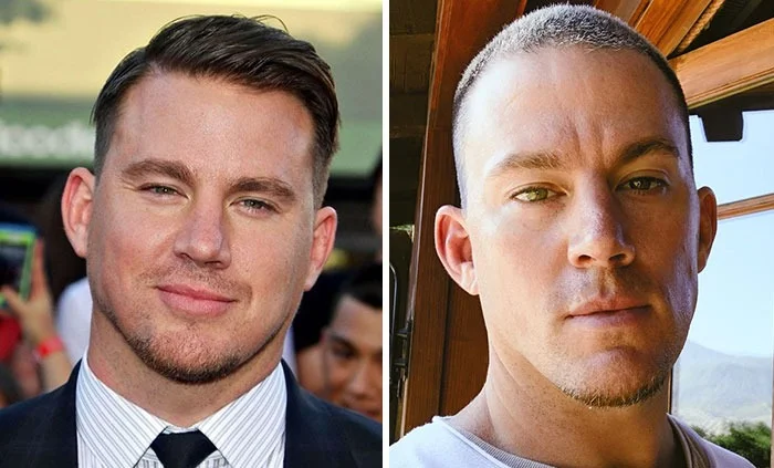 Гладкая подборка: голливудские звезды до и после того, как решились побрить голову - фото 453994