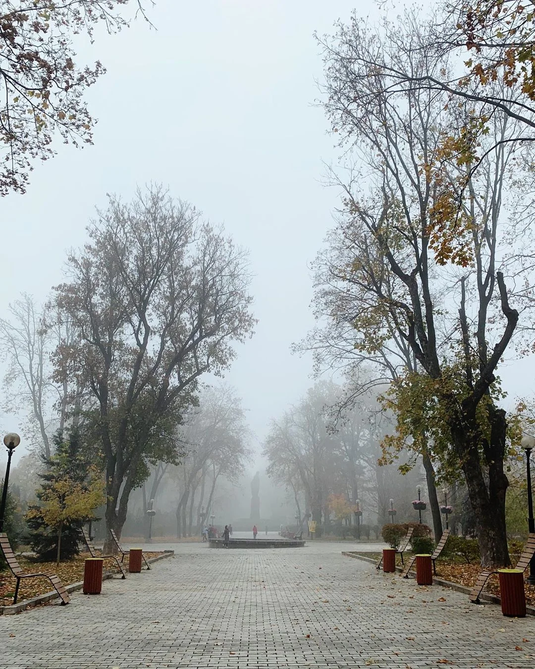 Киев погрузился в густой туман из-за смога, и эти фото, будто из фильма ужасов - фото 455324