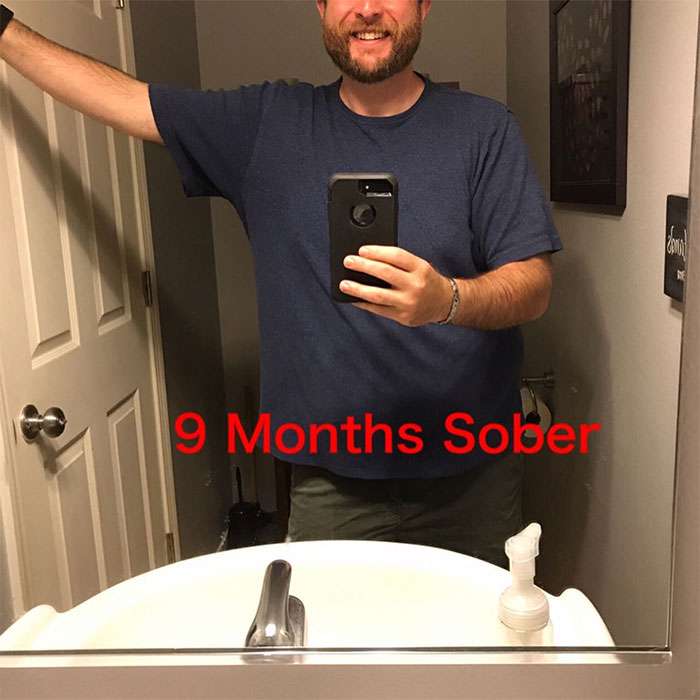 Чоловік перестав вживати алкоголь, і ось як змінилося його тіло за 3 роки - фото 456935