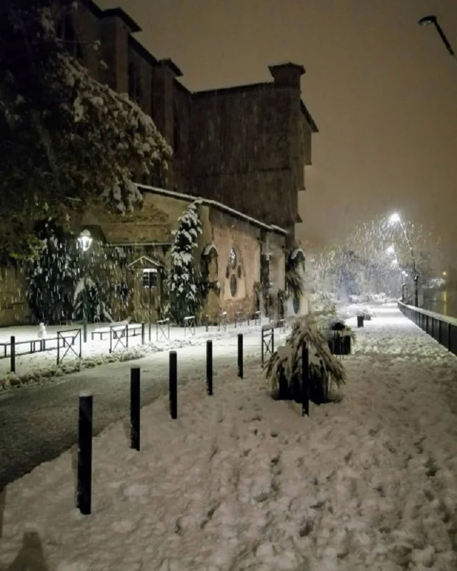Францию накрыл мощный снегопад и за ночь страна превратилась в зимнюю сказку - фото 458212