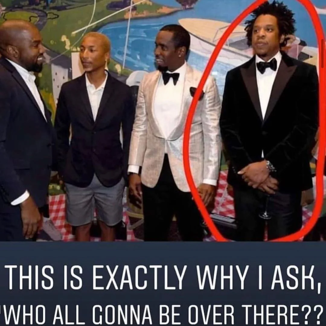 Неожиданная встреча 'друзей' Канье Уэста и Jay-Z стала новым мемом о неловких ситуациях - фото 462383