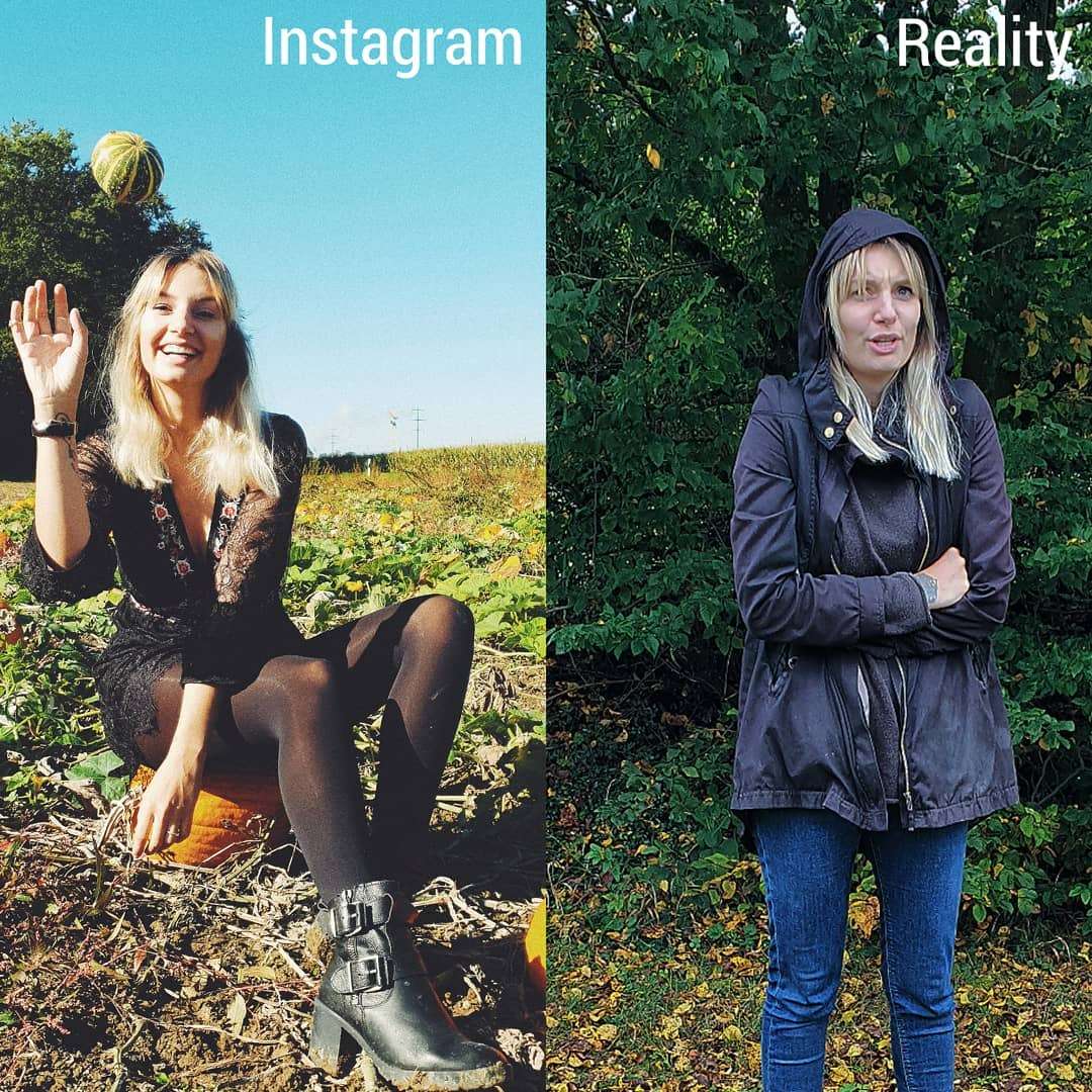Соцсети vs реальность: швейцарская блогерша постебалась над типичными фото в Instagram - фото 464261