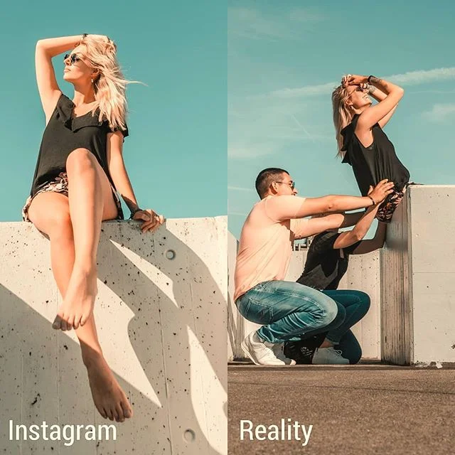 Соцсети vs реальность: швейцарская блогерша постебалась над типичными фото в Instagram - фото 464266