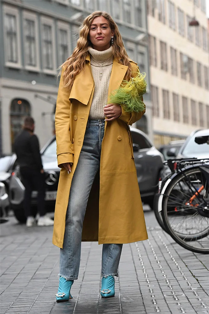 Яркие уличные образы с Недели моды в Копенгагене спасут от зимней серости - фото 465929