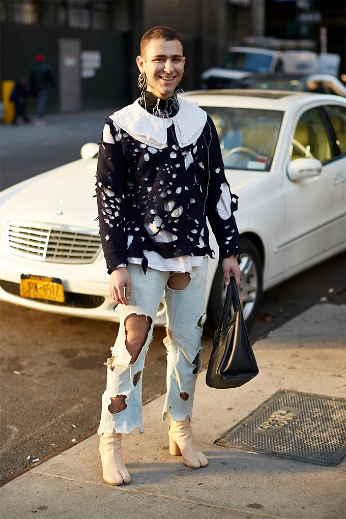 Стритстайл во время Недели моды в Нью-Йорке доказывает, что в моде больше нет ограничений - фото 467056