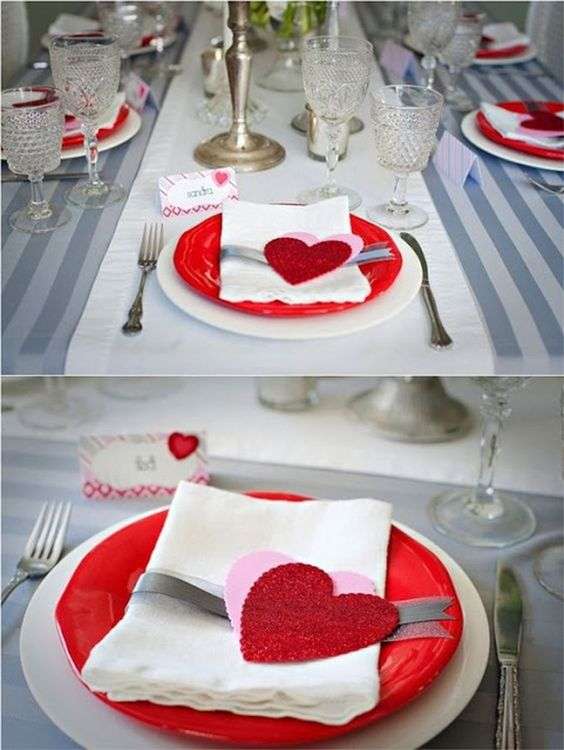 Як прикрасити стіл на День Валентина своїми руками 2020 - фото 467360