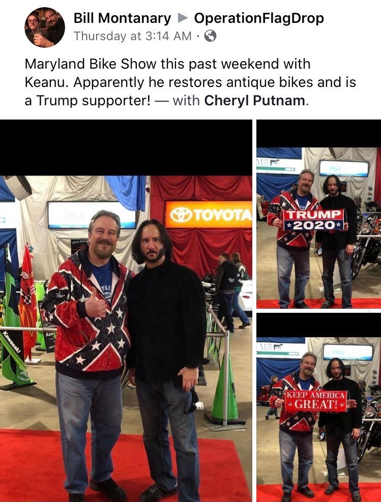 Чоловік сфоткався з Кіану Рівзом, але так епічно обламався, що створив новий мем - фото 468096