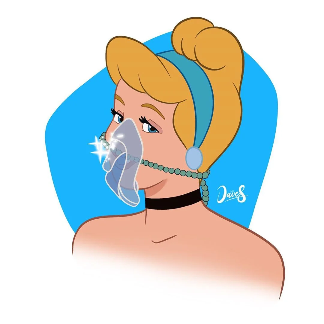 Художник показал, как бы защищались принцессы Disney от коронавируса в условиях дефицита - фото 474595