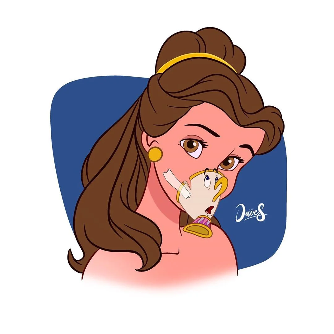 Художник показал, как бы защищались принцессы Disney от коронавируса в условиях дефицита - фото 474598