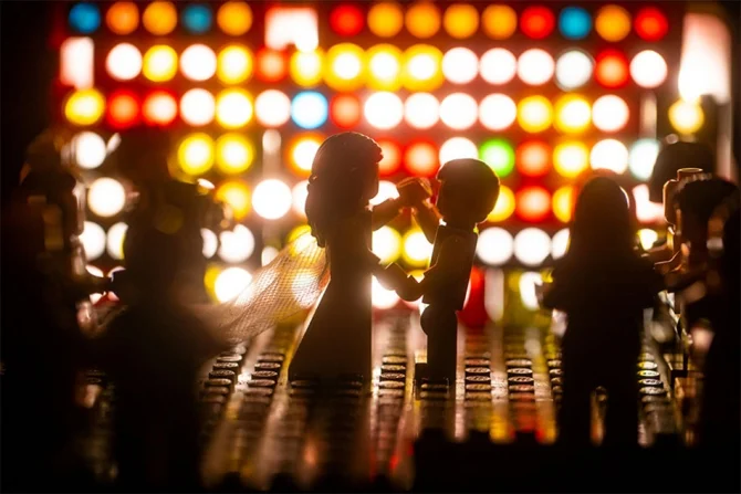 Самая странная love story: от скуки мужчина устроил фигуркам Lego свадебную фотосессию - фото 474759